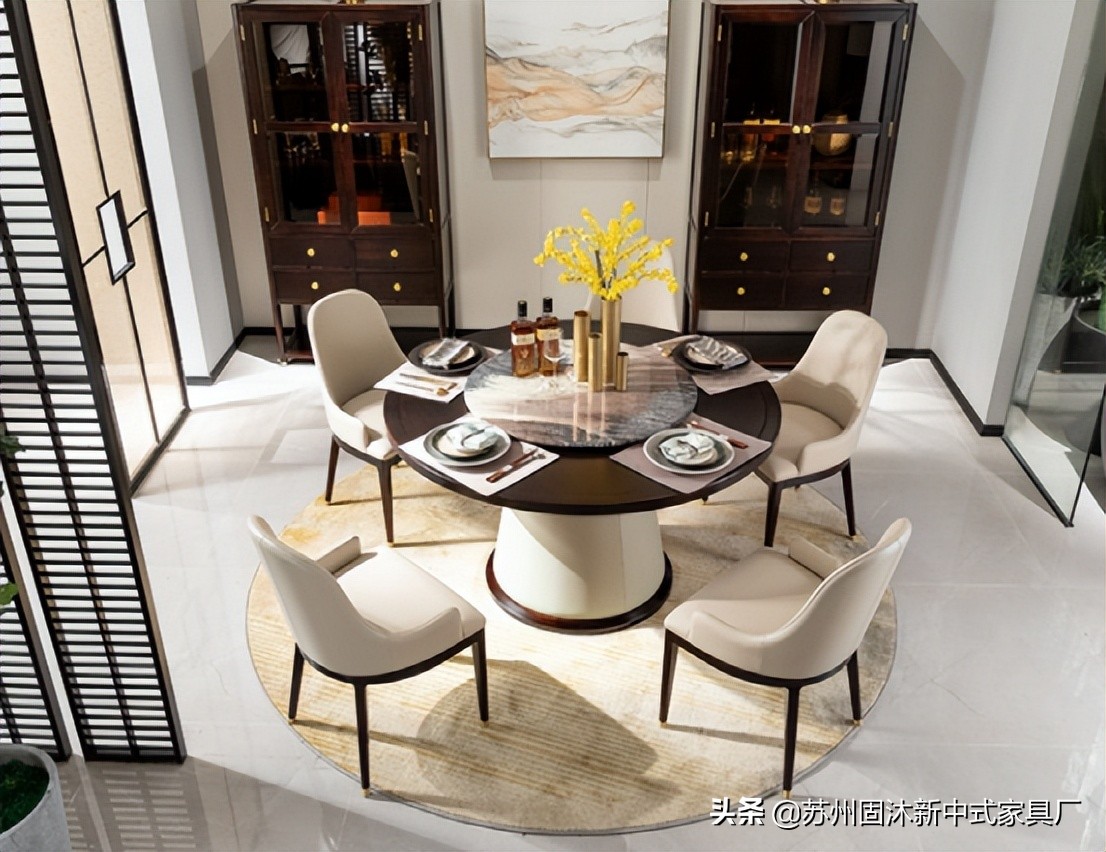 禅意新中式原木大平层,新中式原木禅意软装元素