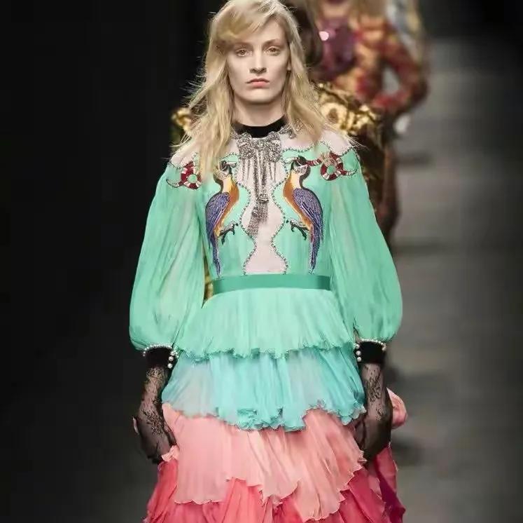 亮相gucci大秀惊艳米兰时装周,gucci展示2019早秋系列