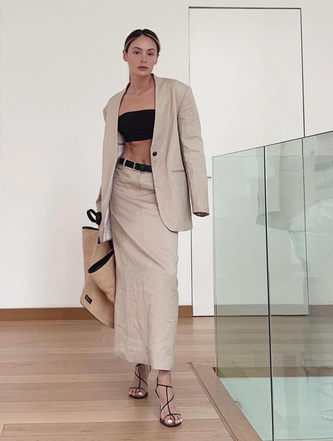 早春半裙中长款,春天选择半裙简单优雅又时尚