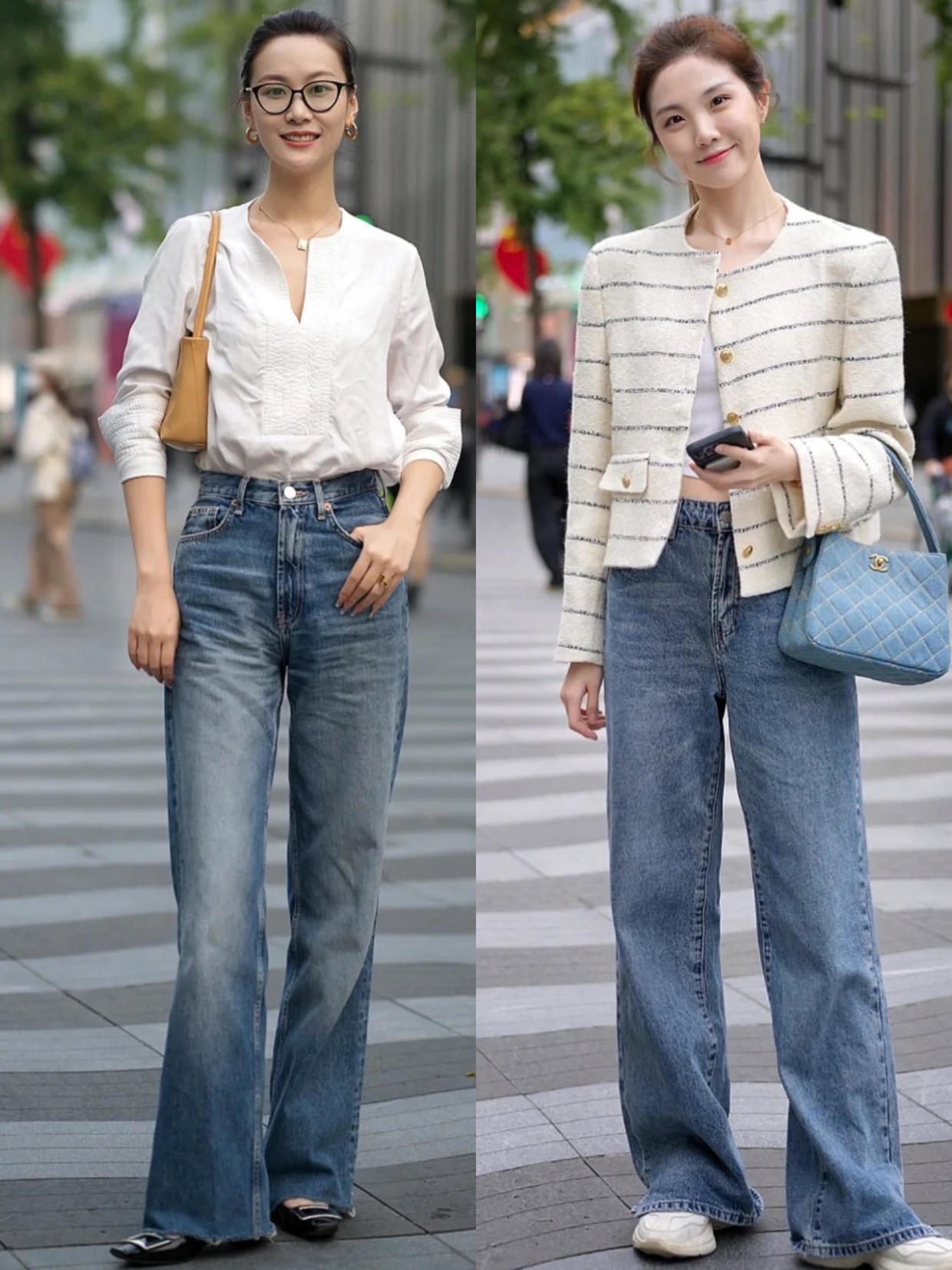杭州街拍秋季穿搭女,街拍颜值小姐姐的夏日个性穿搭