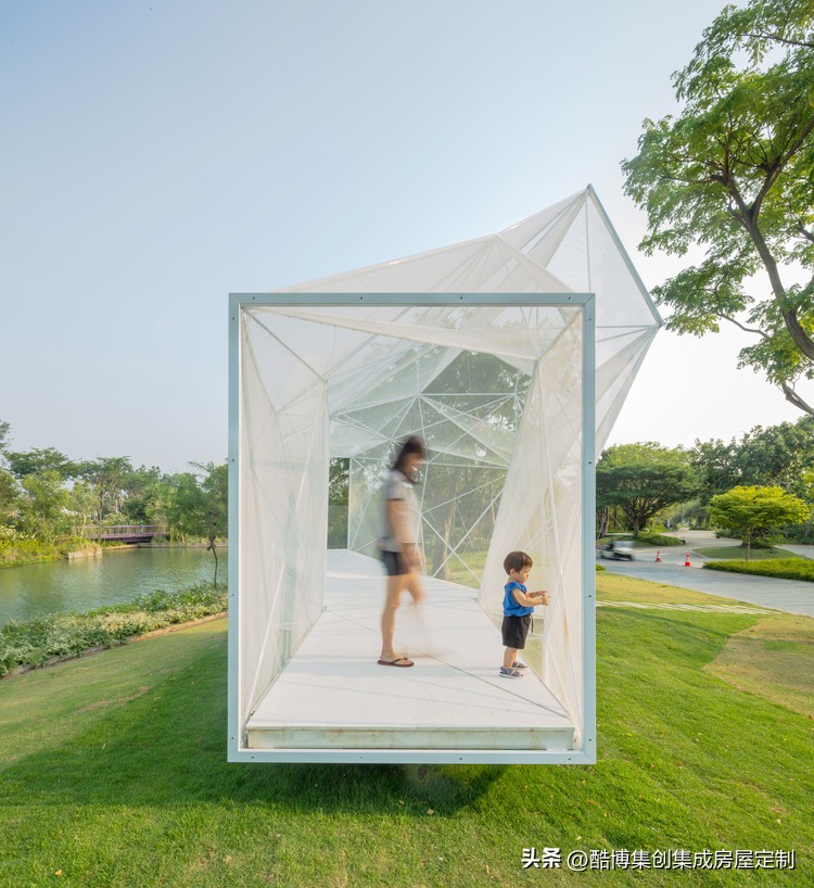 新加坡空气网亭，3D打印的不锈钢‘灯笼’/AIRLAB