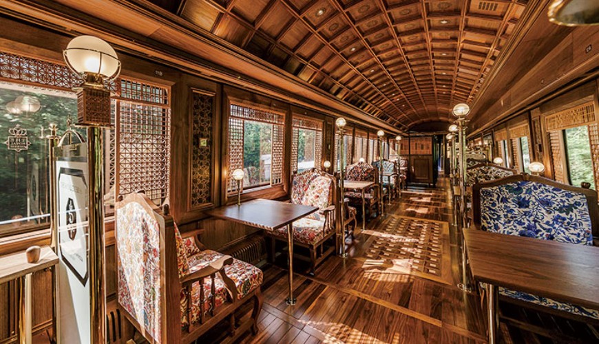 搭乘火车游日本,日本豪华观光列车