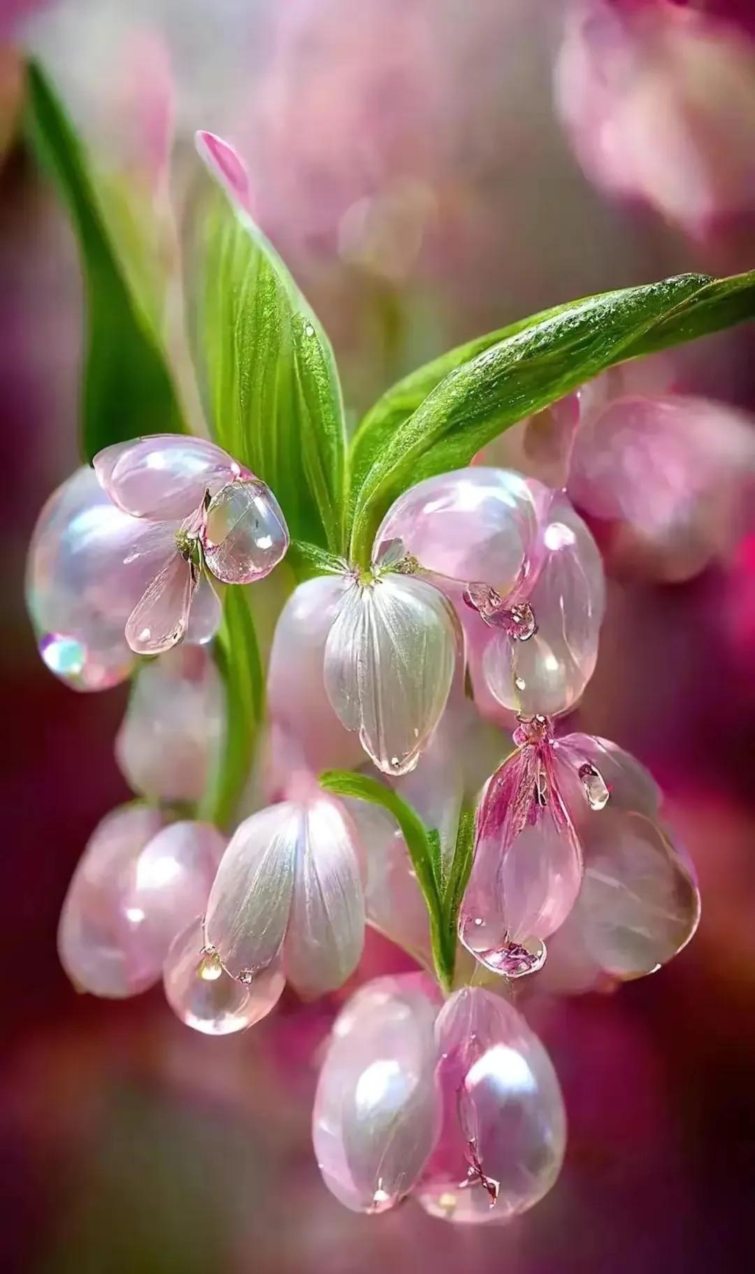 晶莹剔透的水晶花,超美丽的水晶花图片