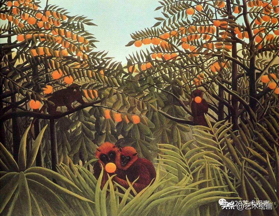 法国画家卢梭的名画,画家亨利卢梭的作品