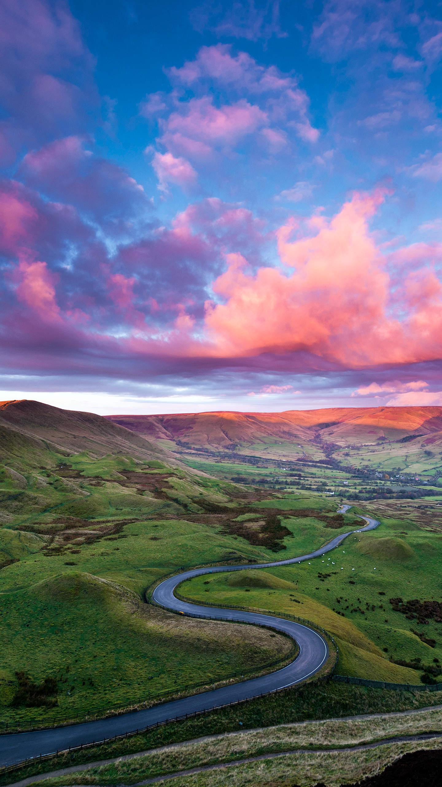 中国最美风景壁纸草原风景竖屏,山水风景1080*1920高清竖屏壁纸