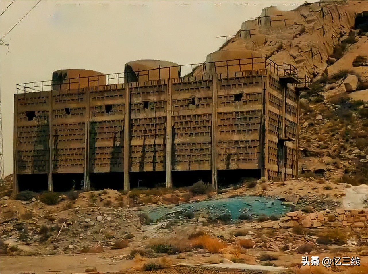 内蒙乌海市废弃工厂,乌海电厂厂区图