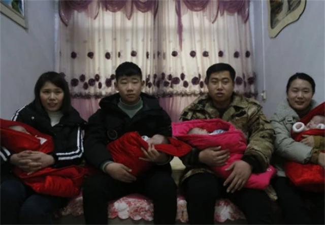 她拒绝减胎，冒着风险产下4胞胎，今全家帮忙带娃的场景让人羡慕