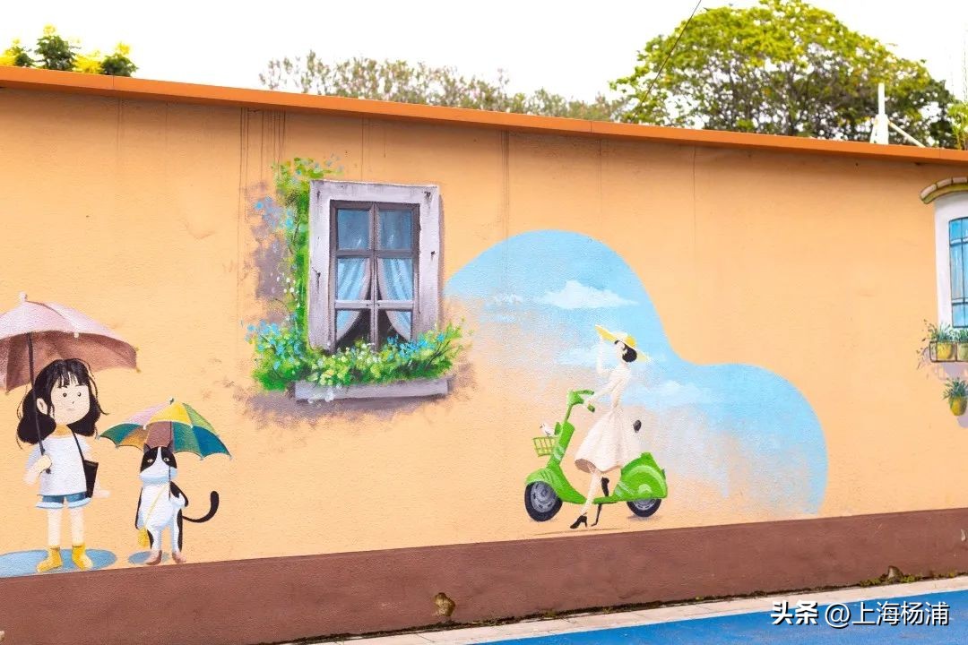 上海街头墙绘,杨浦文化墙彩绘找哪家