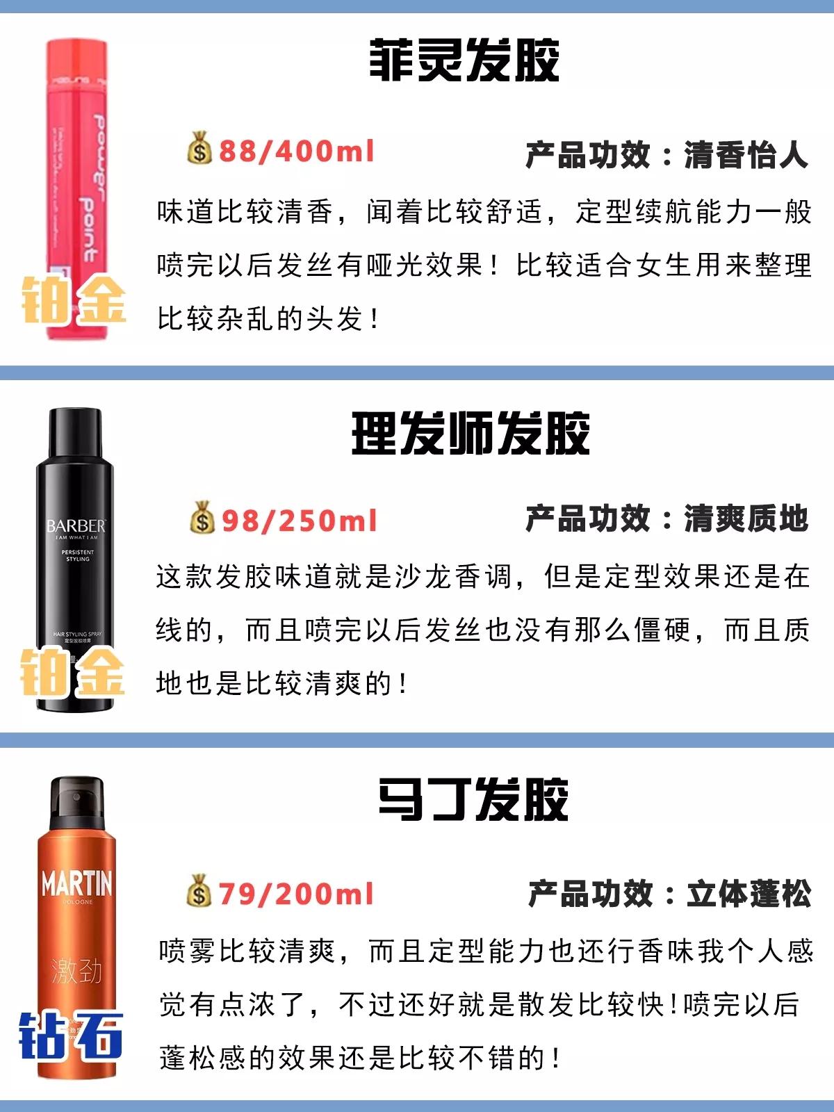 比较好用的发胶推荐,发胶国货推荐