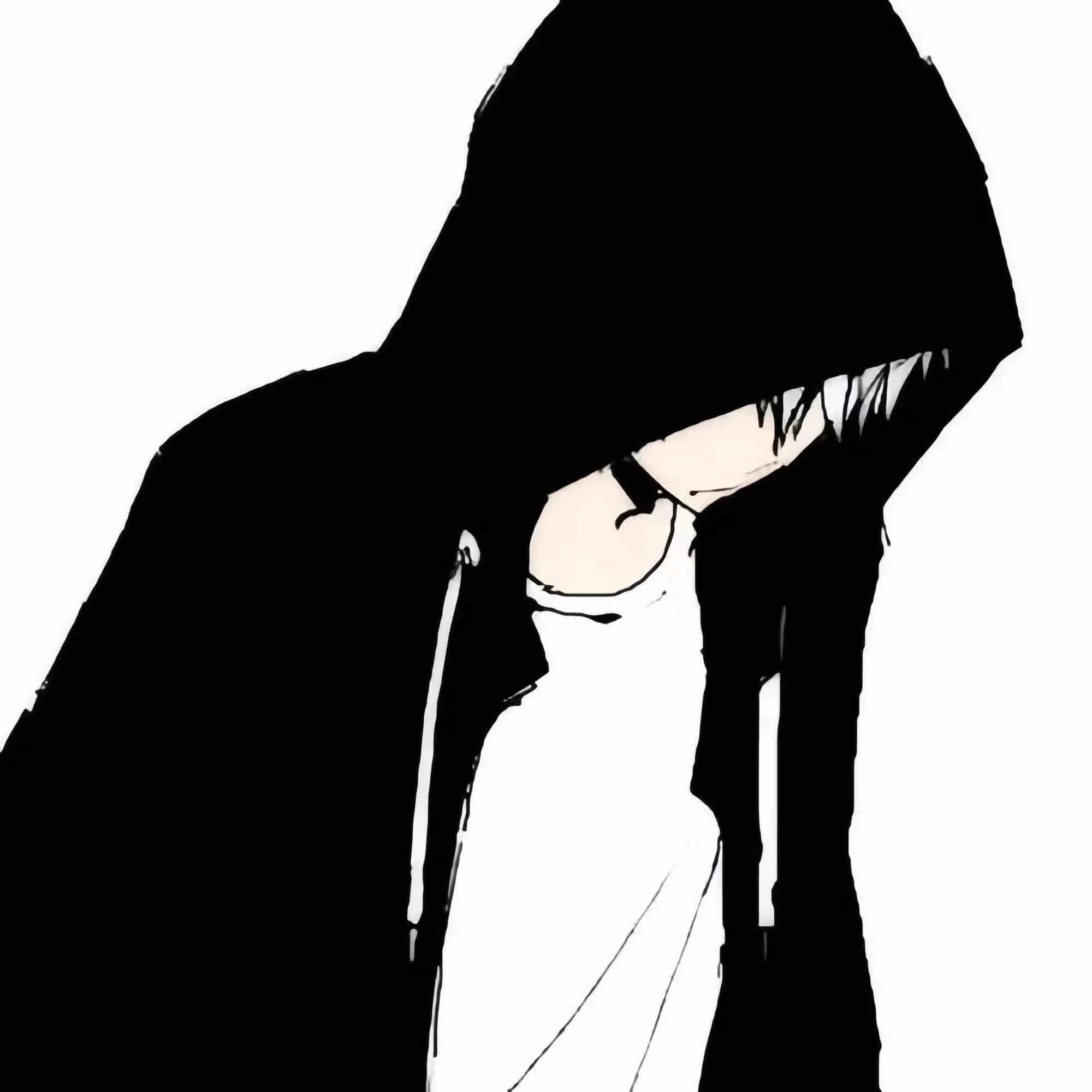 释怀放下的男头像动漫,看透一切的动漫头像男生