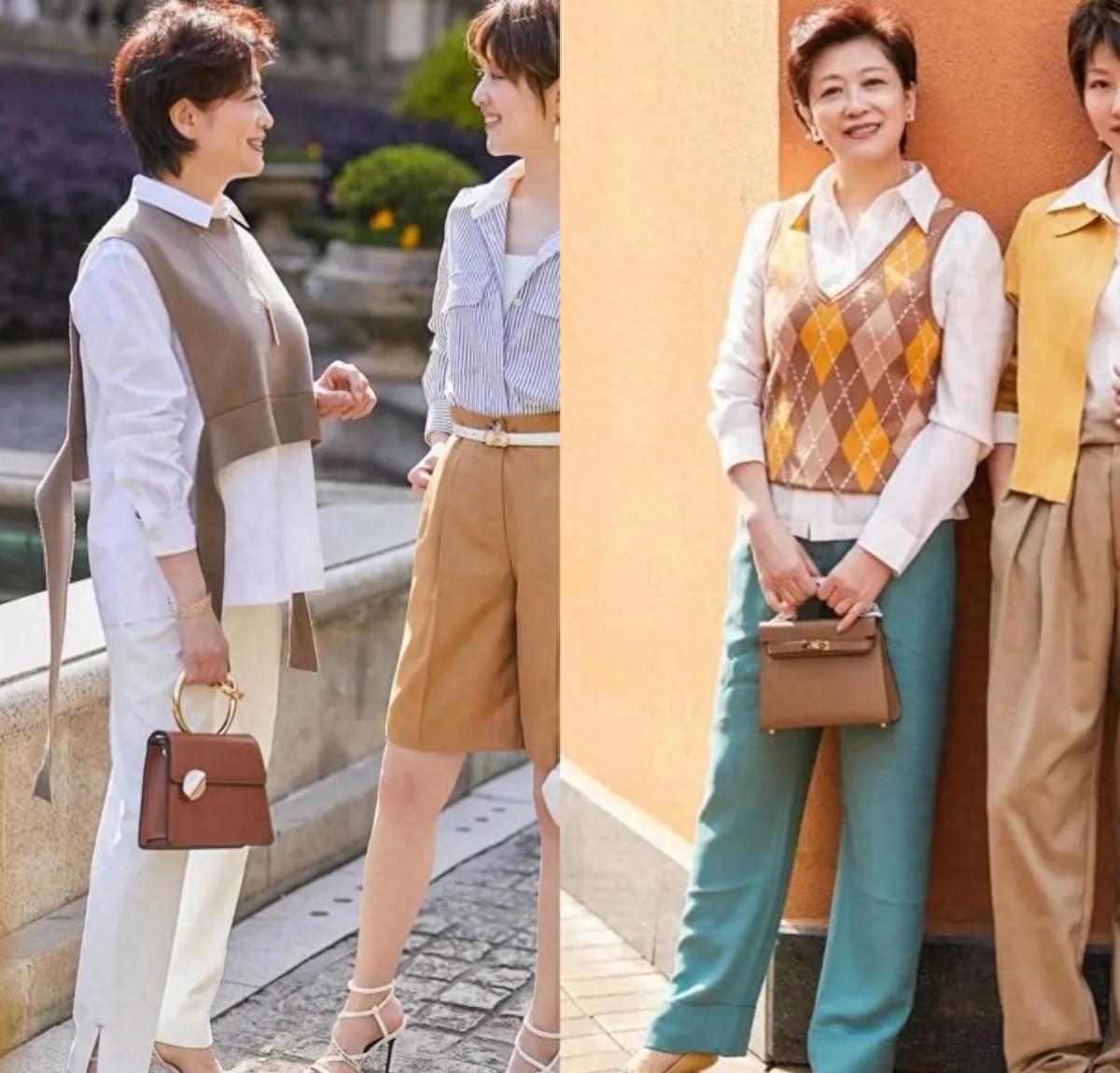 知性优雅女人味高档女装衣裤,五十岁女人衣裤高档优雅装