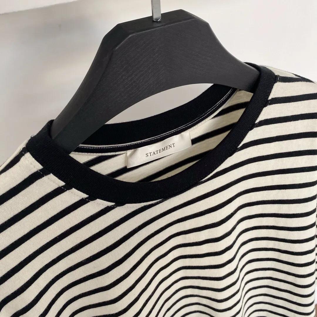 韩系短袖女显瘦,宋慧乔条纹衫短袖