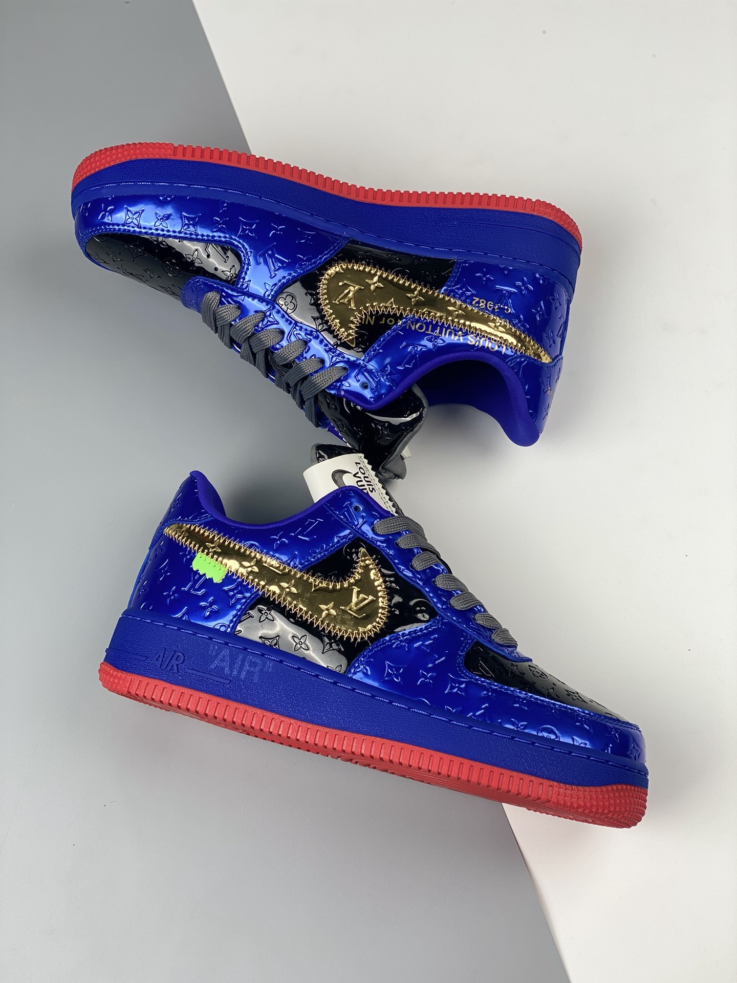 louisvuitton休闲鞋纯黑,nike路易威登联名鞋空军一号