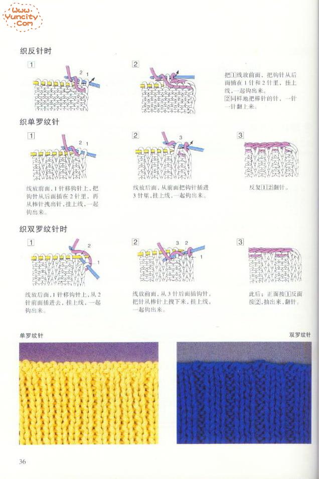 棒针毛衣基础教程挑织挺括的门襟,马甲裙毛衣棒针基础编织