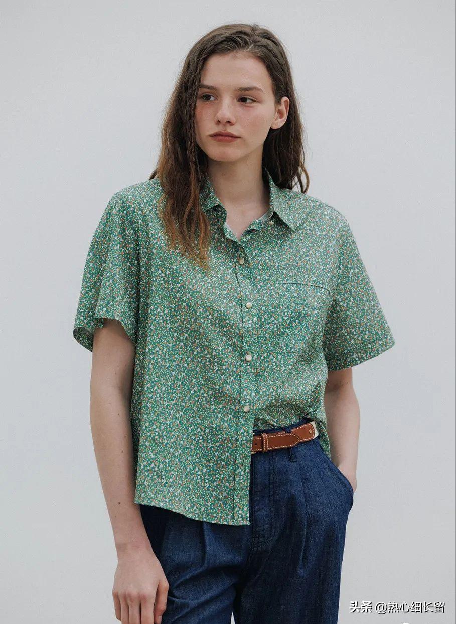 短袖衬衫的基础穿法越简单越时髦,短袖中长款衬衣穿搭技巧