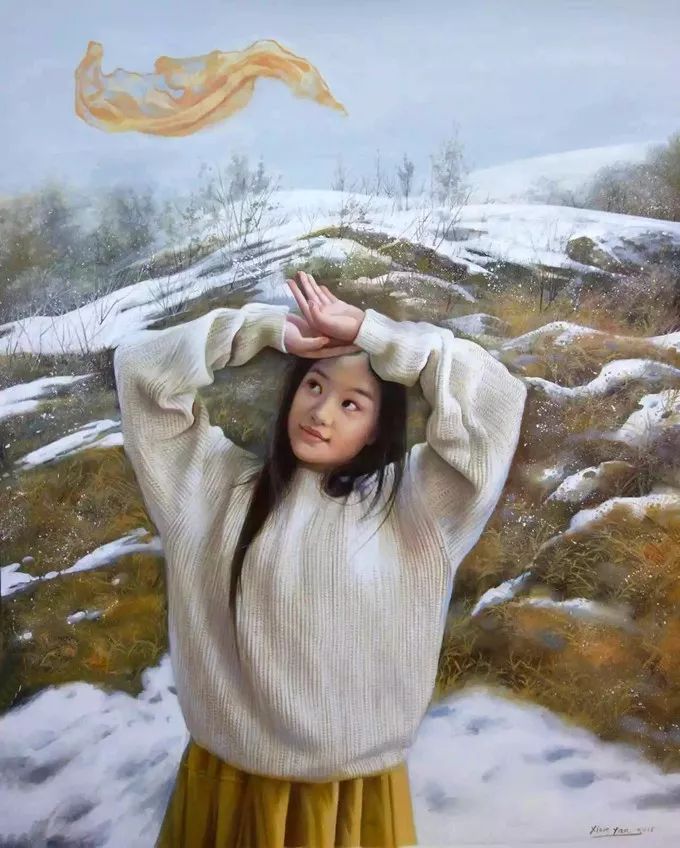 一个喜欢用上帝视角绘画女性人体美的画家，《心中的美好》舒展美