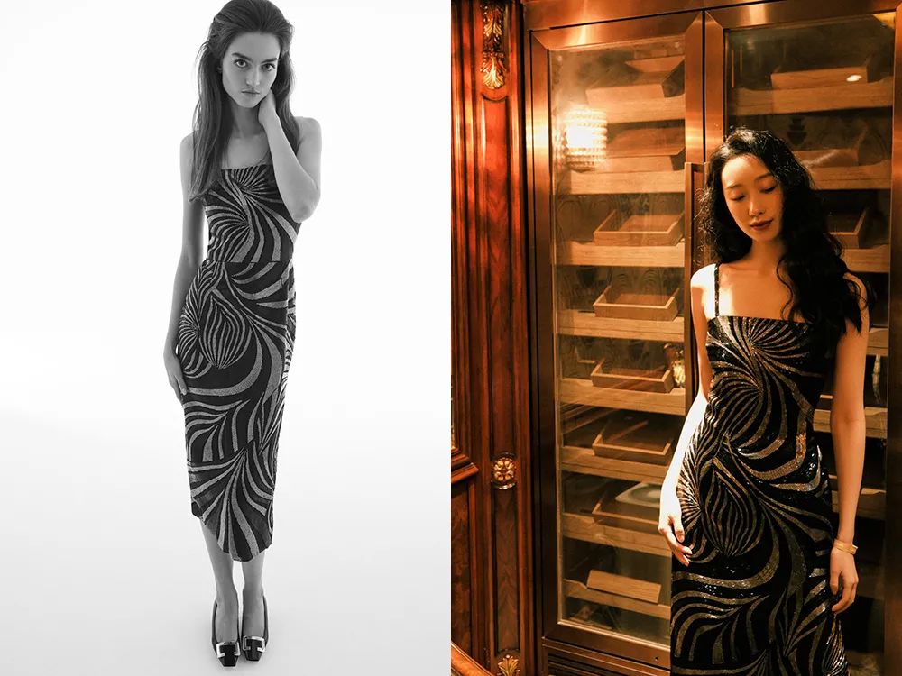 孟晚舟穿的白色连衣裙是什么品牌,孟晚舟同款连衣裙大码