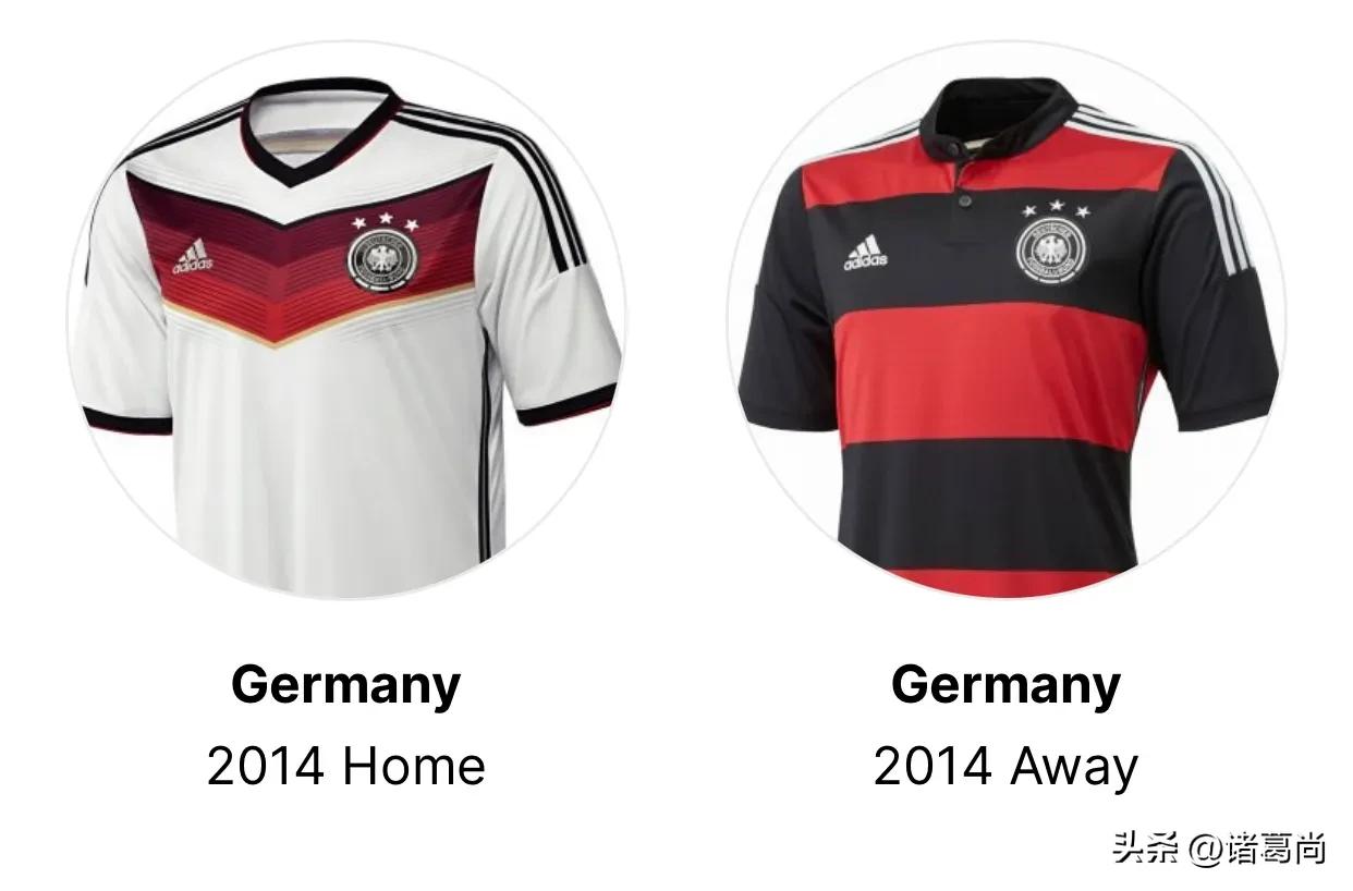 历届德国世界杯球衣,4冠王德国