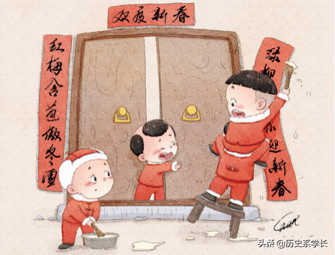 春节贴对联怎么区分上下联,春节贴对联儿怎么贴是正确的