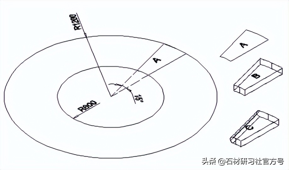 cad三层旋转楼梯平面图,地下旋转楼梯设计尺寸详图cad