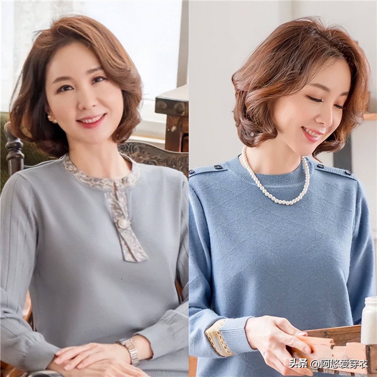 40岁女头发少适合烫小卷短发型,女人过了50岁发型首选烫小卷