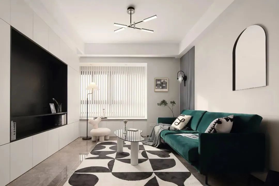 270平现代简约风装修暖色系,现代轻奢装修风格180平灰绿色