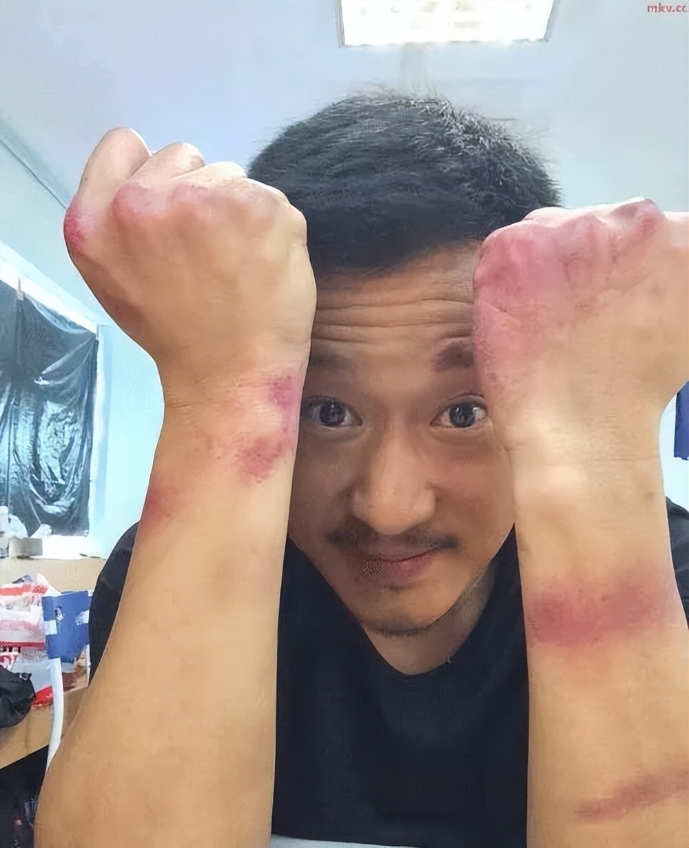 甄子丹和吴京战狼片段,吴京被打断棍子花絮