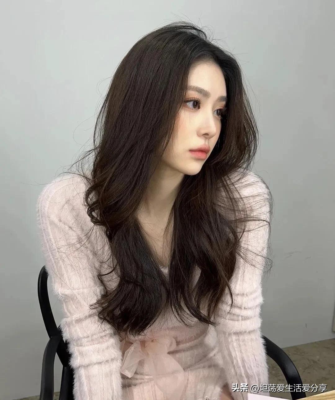 长发空气八字刘海,长发空气刘海适合的发型