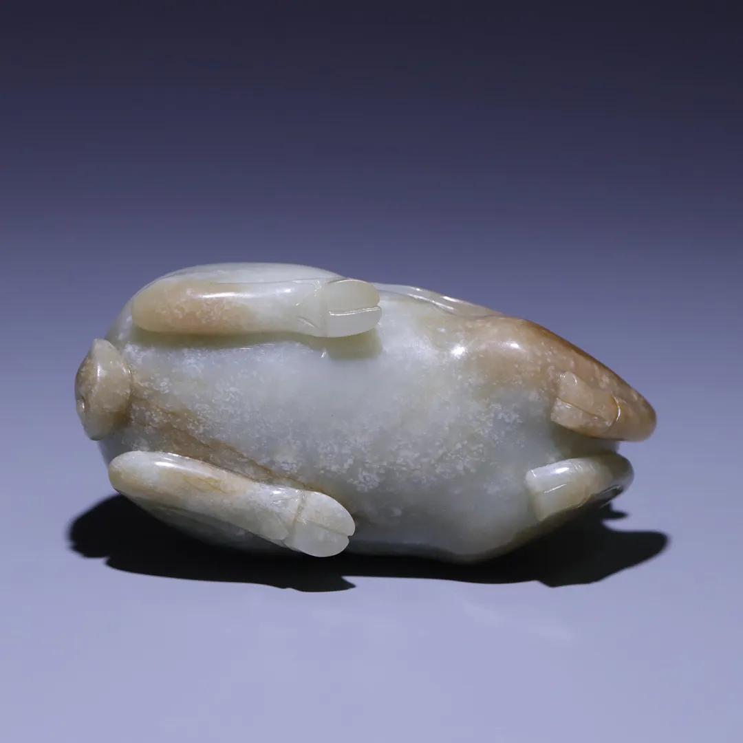 和田玉籽料卧兽,和田玉羊摆件