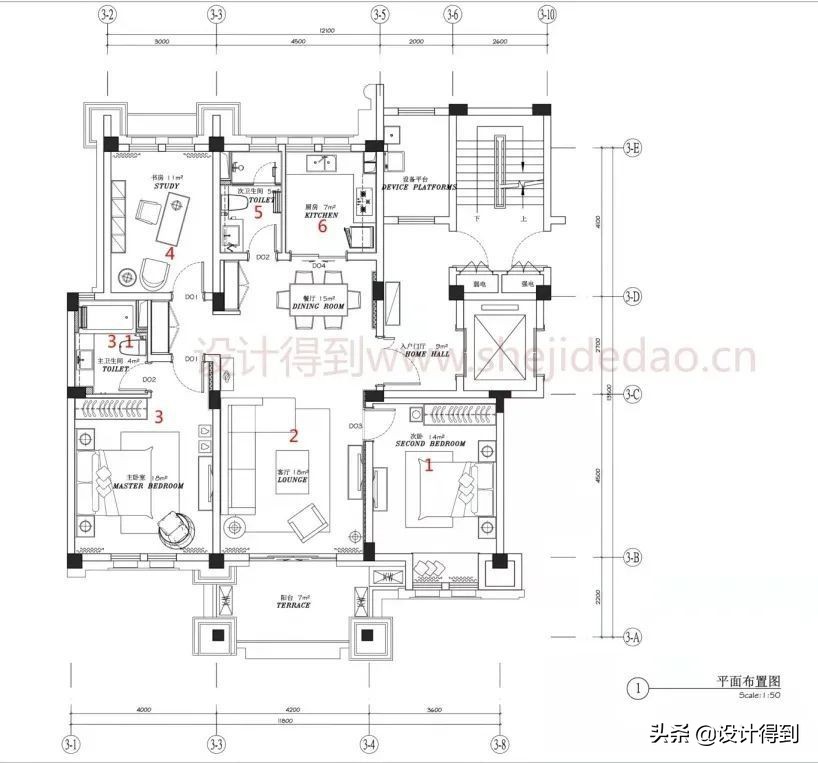 室内设计施工图标题栏尺寸及内容,装修施工图包含哪些内容