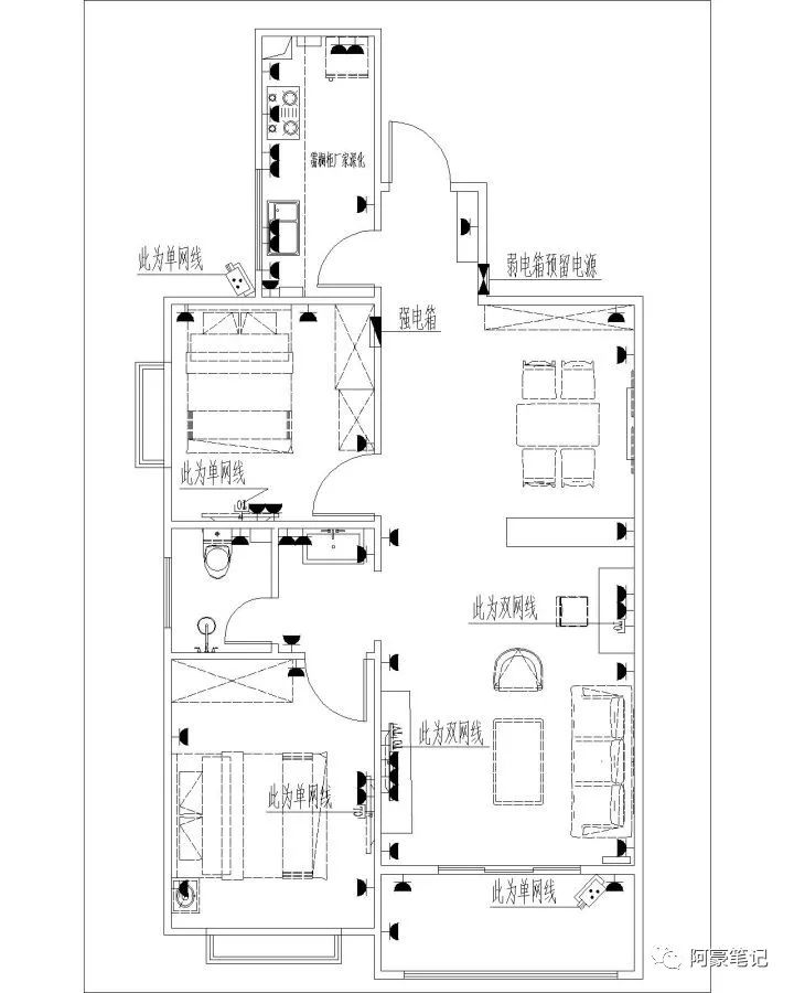 小户型新房装修网络怎样布置,小户型家庭网络布置图