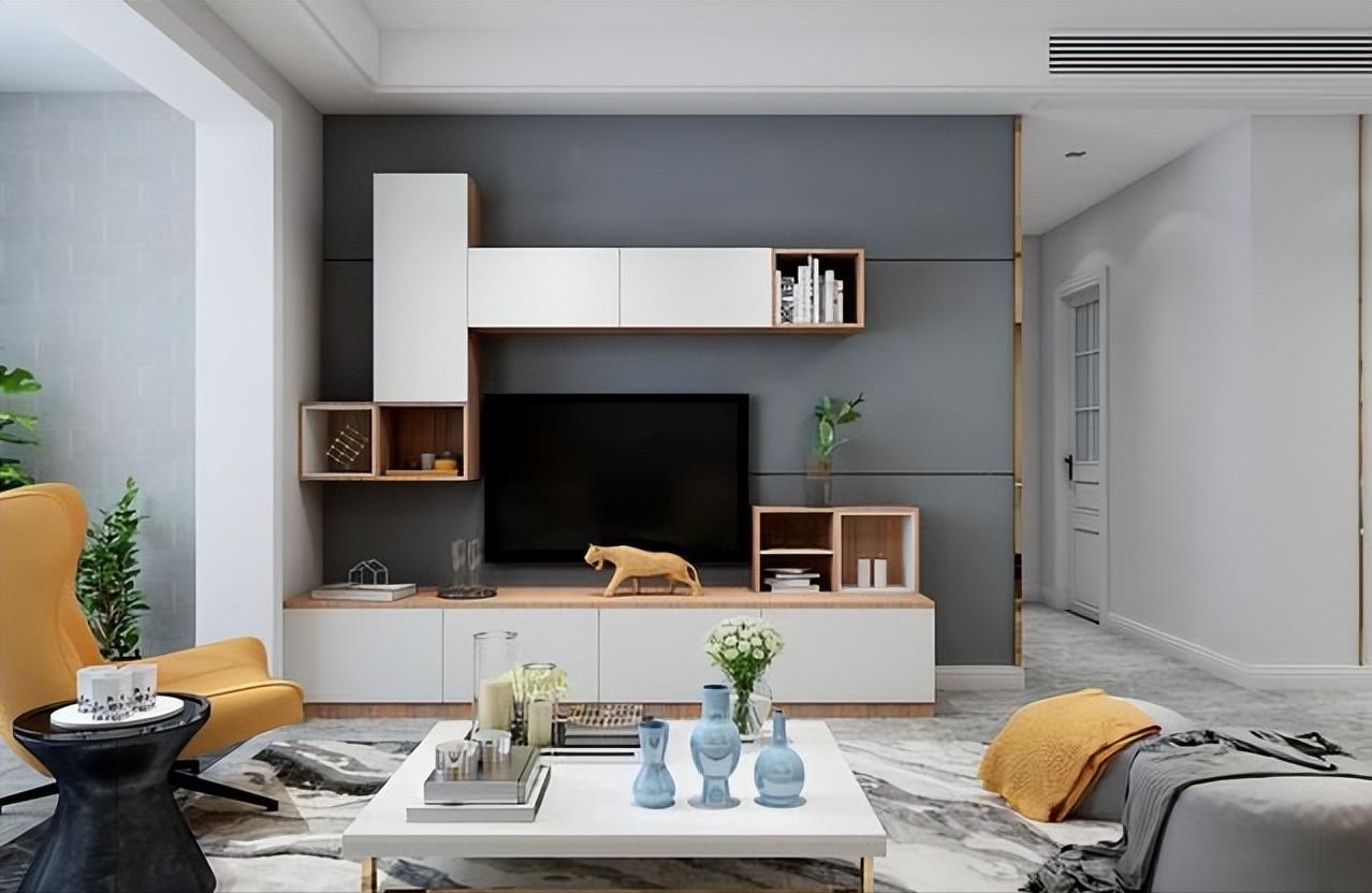 漂亮的电视柜背景墙最新款,7款电视背景墙及电视柜设计