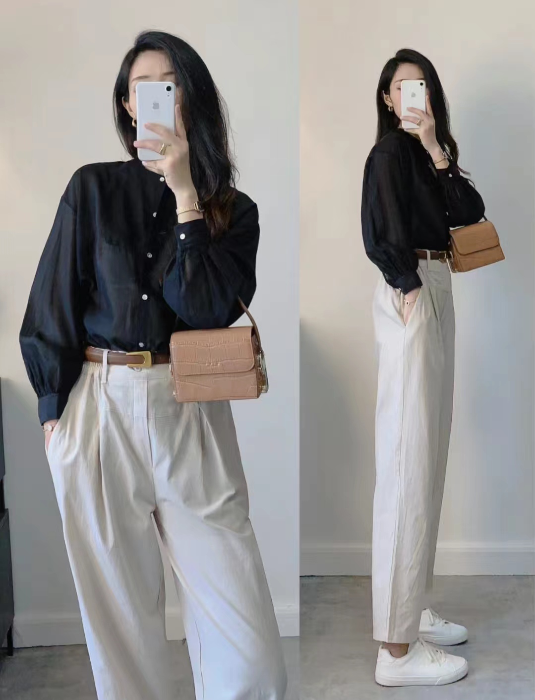 白裤子配什么颜色的上衣好看,白裤子配什么上衣好看夏季女