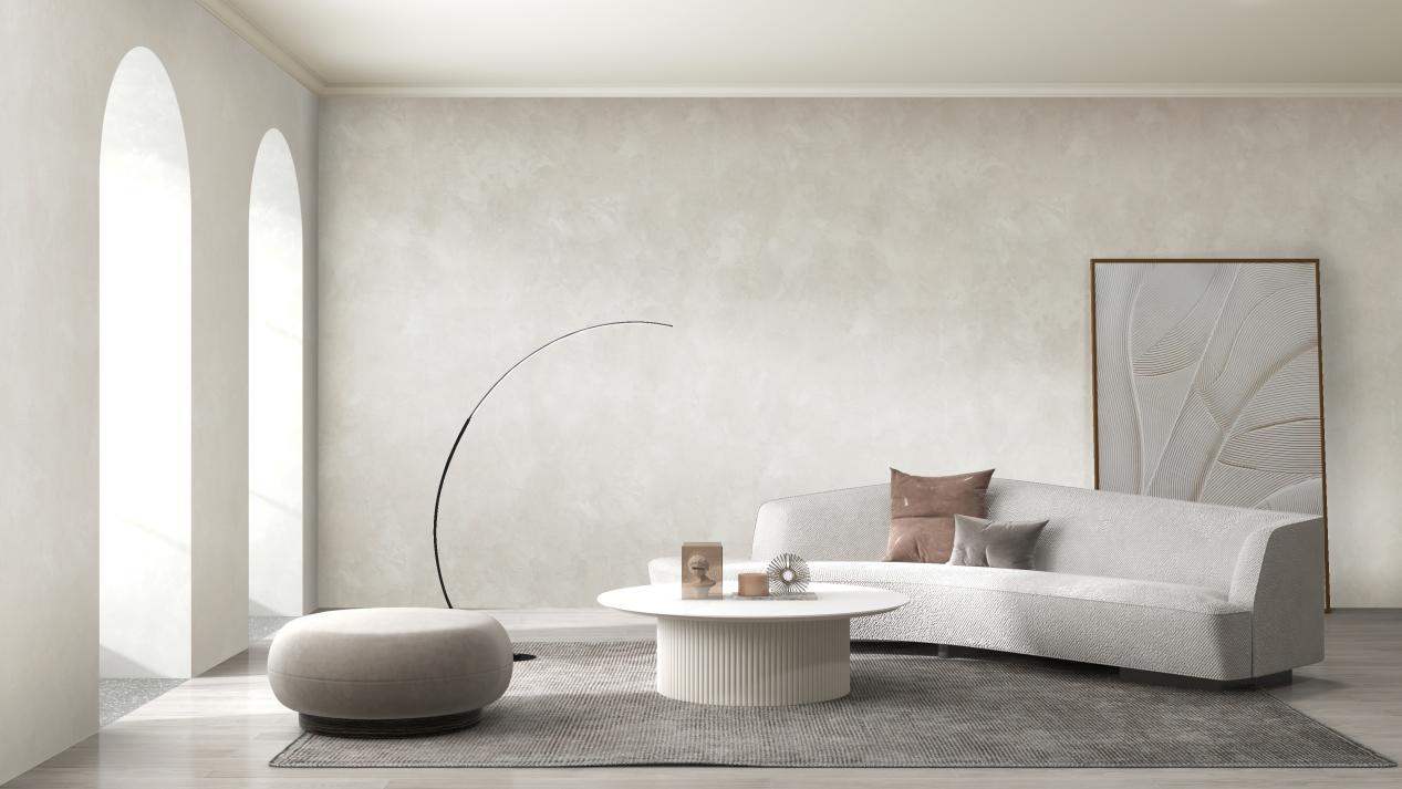 艺术漆给你一个不一样的家,轻奢风艺术漆效果