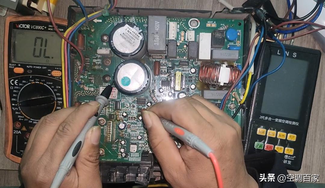 380v3匹柜式空调维修视频,变频空调无图纸电路板维修