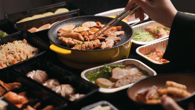 在家吃的烤肉火锅外卖,在家点烤肉外卖送锅
