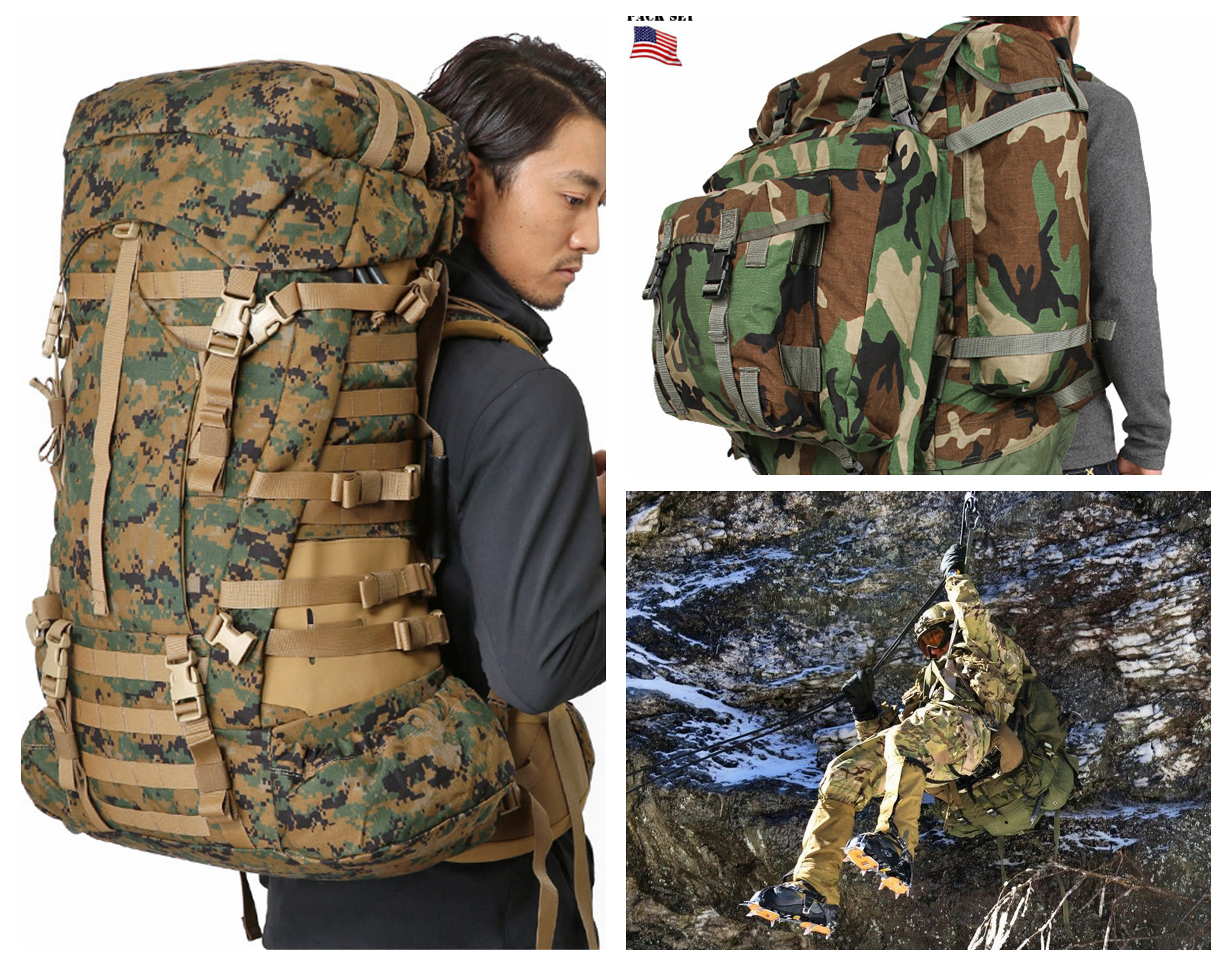 塔虎15l背包对比赫利肯背包,塔虎45l模块化战术背包橄榄绿