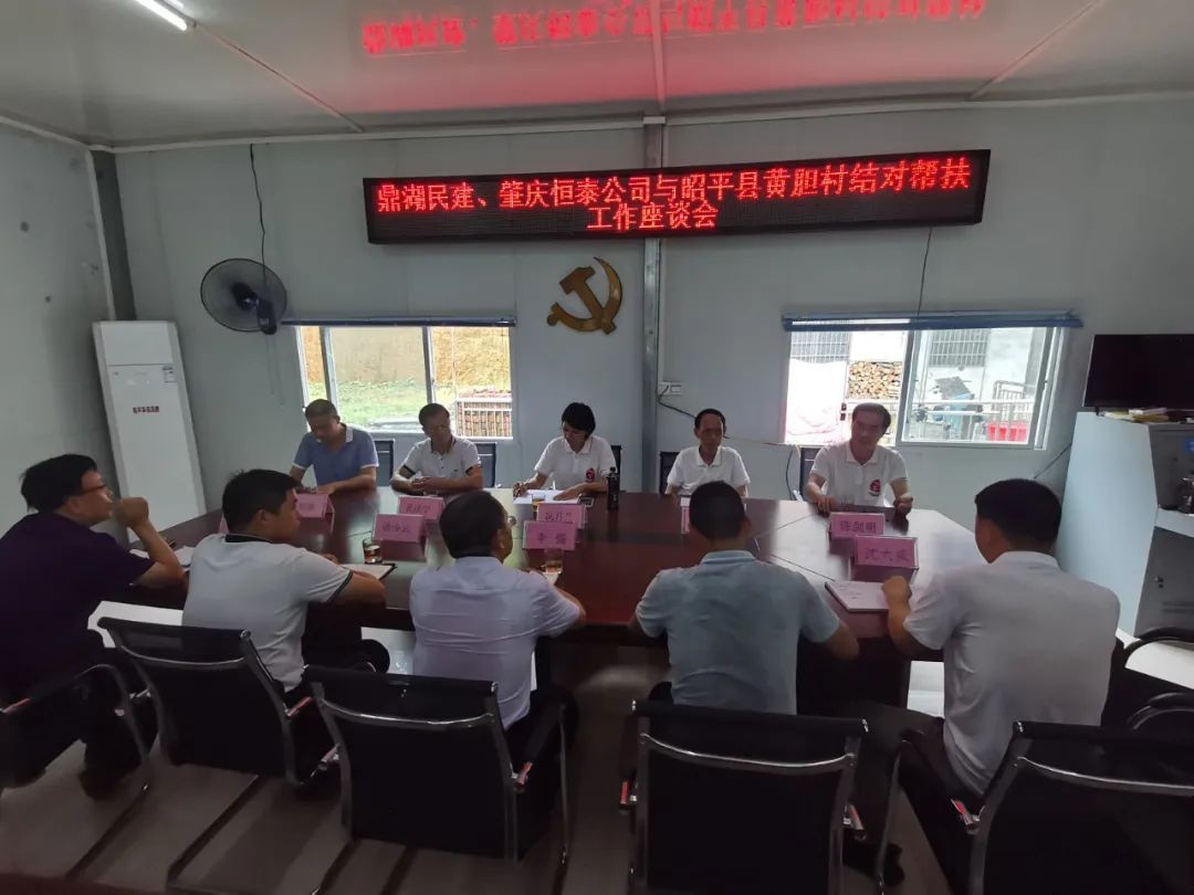 广东鼎湖民建、肇庆恒泰公司到昭平县走马镇开展结对帮扶工作全方位推动产业振兴