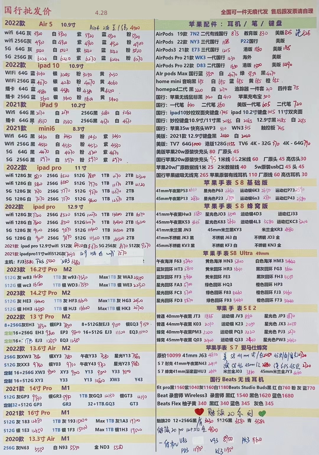 华强北2021年8月18日手机批发报价,华强北手机批发一手货源报价清单