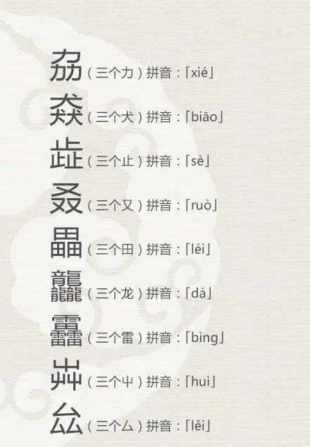 二叠字三叠字和四叠字有哪些,二叠字三叠字四叠字生僻字