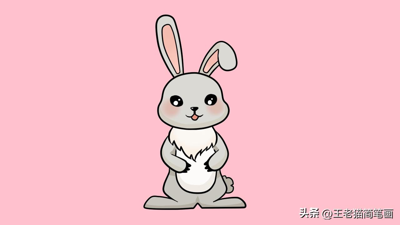爱宠大机密兔子怎么画简笔,趴着的兔子怎么画简笔