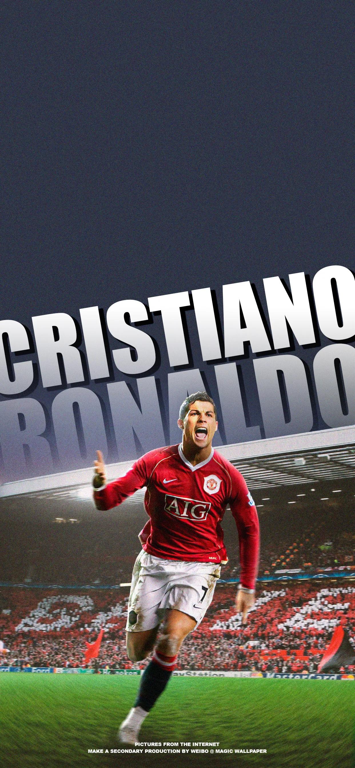 抖音上很火的曼联壁纸c罗,c罗壁纸全屏高清4k手机