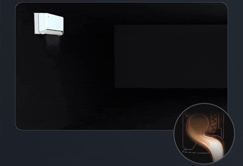 美的3d环游风空调,美的风尊挂机空调科技版外观