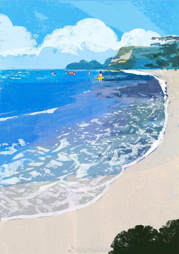 一组极具个人风格的插画,一组很有意境的插画