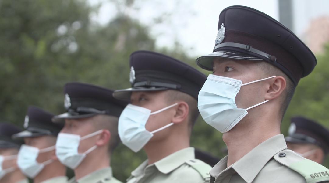 香港警队步操,香港警队采用中式步操