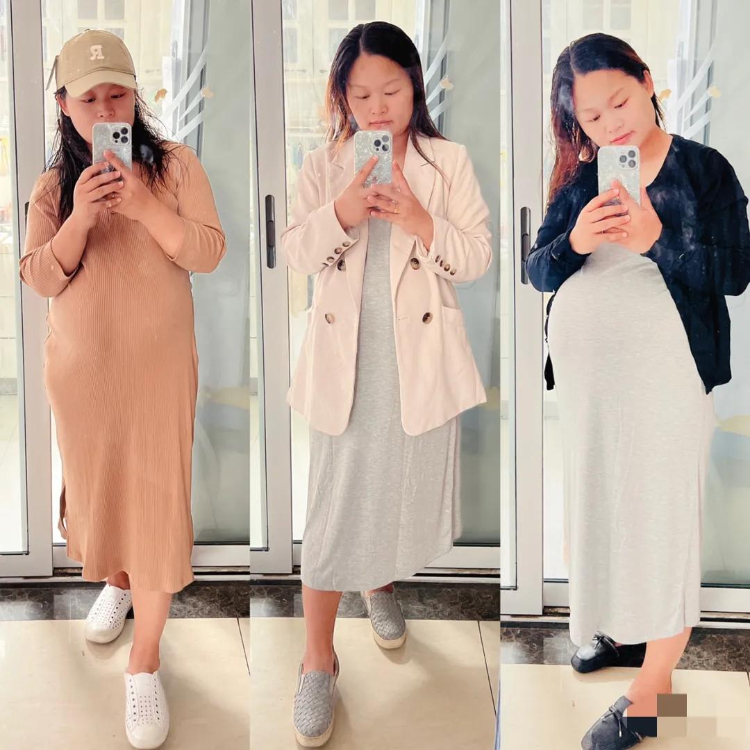 从春到冬的穿搭,兼具颜值和舒适度的孕期穿搭