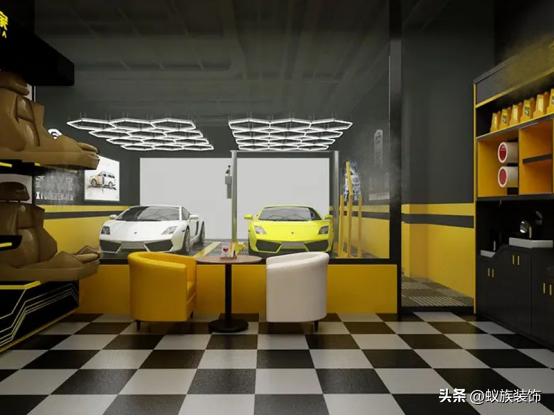 美容养生店装修简约,深圳汽车美容店装修