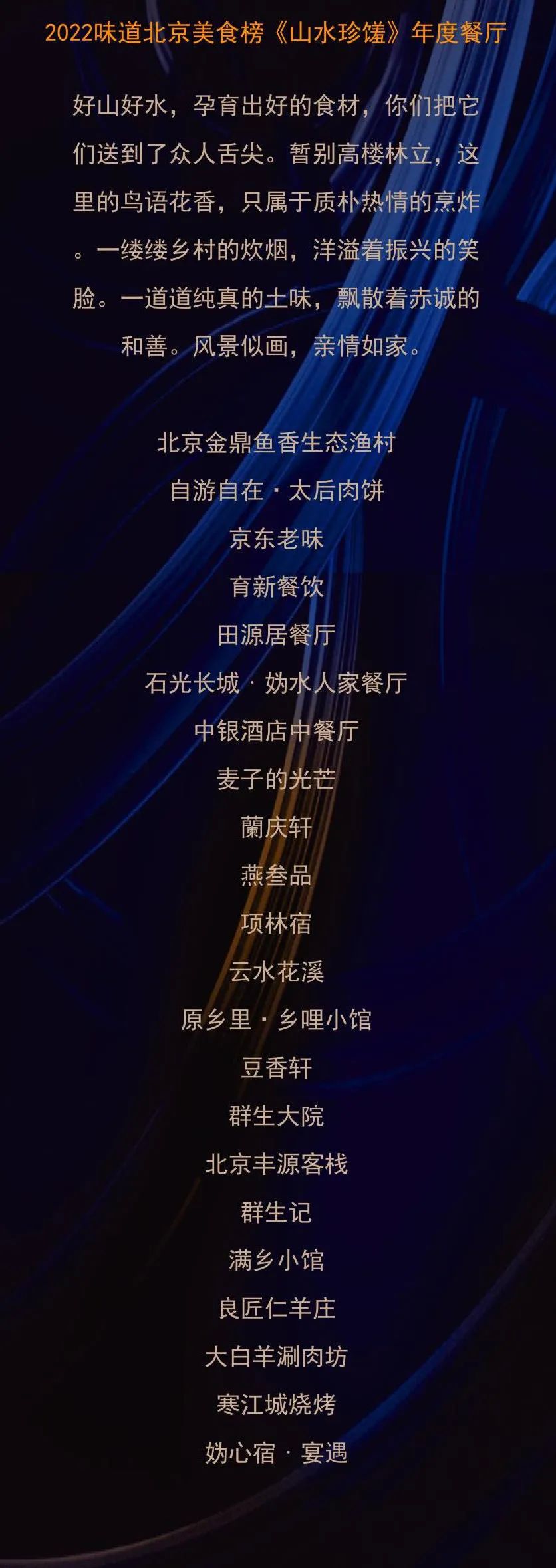 2022味道北京美食榜重磅揭晓,2022北京必吃榜