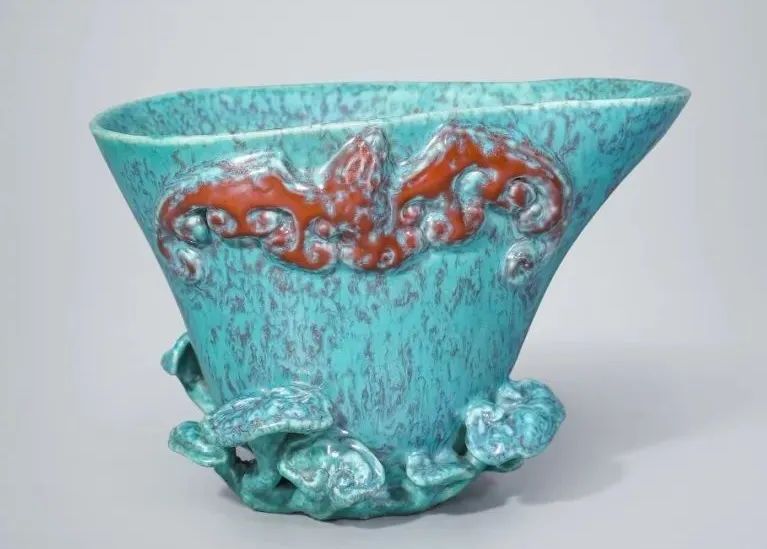 清乾隆钧红釉窑变双耳瓶,日本回流大清乾隆年制瓷器