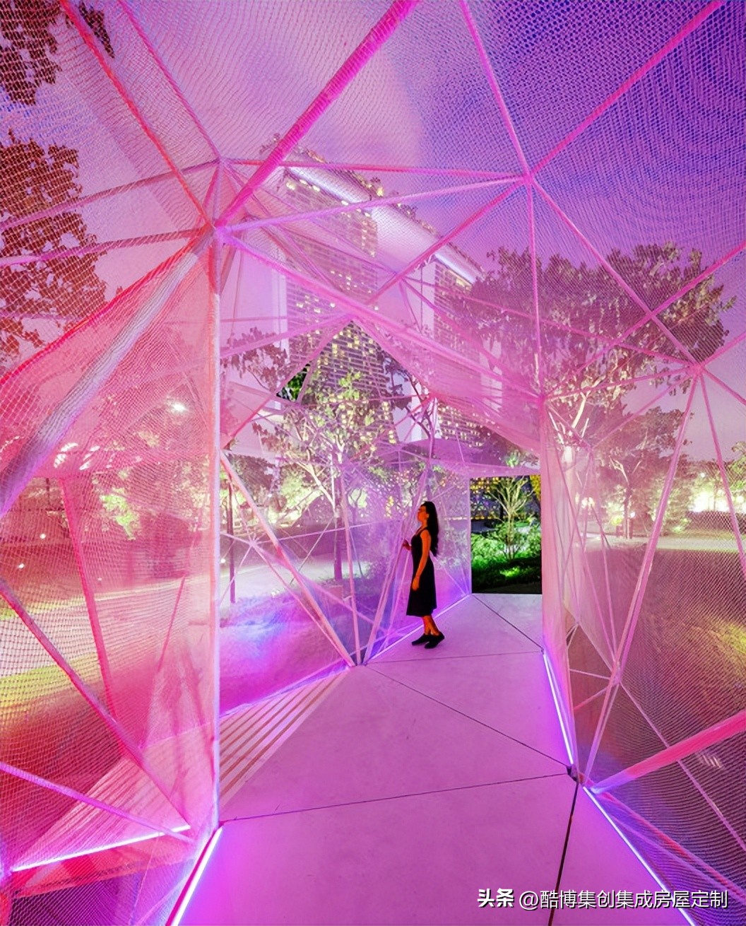 新加坡空气网亭，3D打印的不锈钢‘灯笼’/AIRLAB